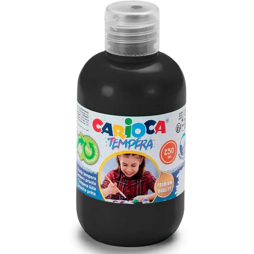Carioca crna tempera 250ml Slike