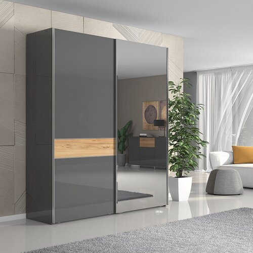 Jela omara z ogledalom Kalla Onyx 180 cm Cene