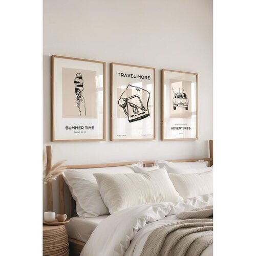 WALLXPERT &Ccedil;-300521 - 3040 set dekorativnih slika (3 komada) Cene