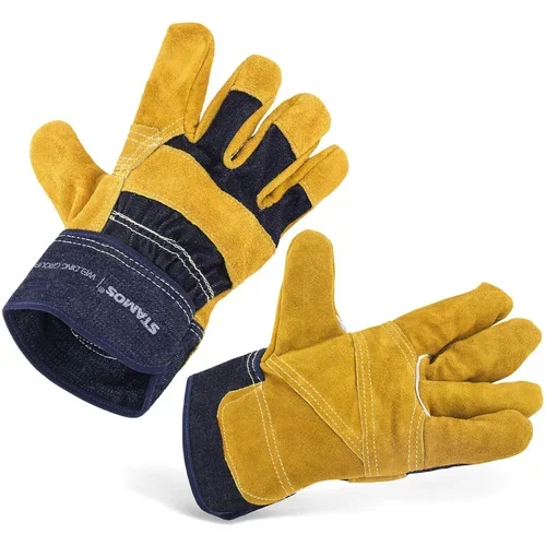 Stamos Germany Zaščitne usnjene delovne rokavice z M manšetami, (21121457)