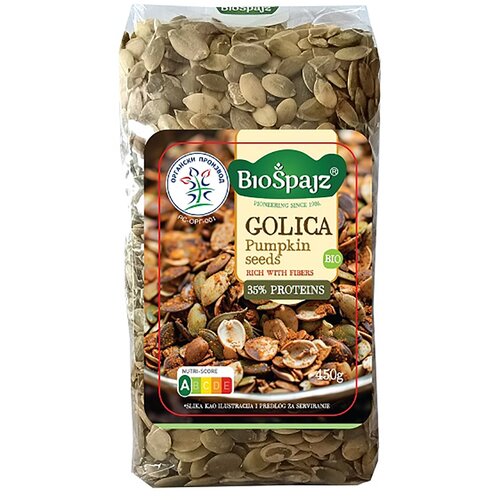  Golica olju&amp;scaron;tena sirova organska, Bio&amp;scaron;pajz, 450g Slike