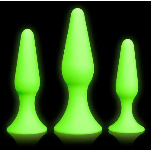 Ouch! Glow in the Dark Butt Plug Set Cene