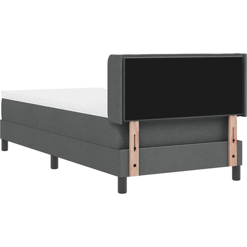  s opruga kutije Tamno siva 200 x 80 cm tkanina Slike