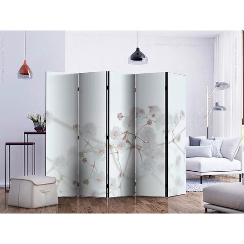 Artgeist Paravan White Flower I, 5-Delni, Enostranski Slike