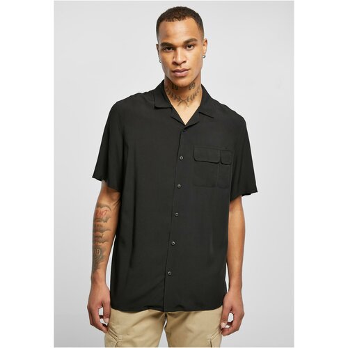 UC Men Viscose Camp Shirt black Slike