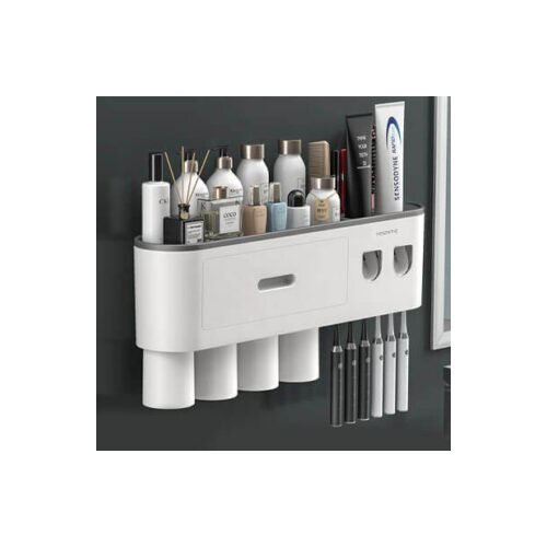 Smania kupaonska polica ModernHome - L siva polica (20 &amp;times; 47 &amp;times; 10 cm) Slike