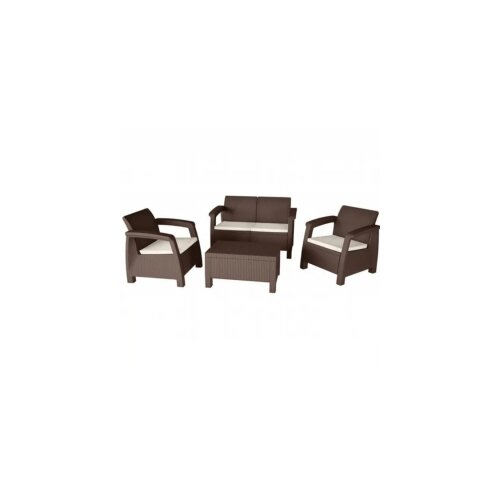  Set bahamas dve stolice sofa sto cappuccino Cene