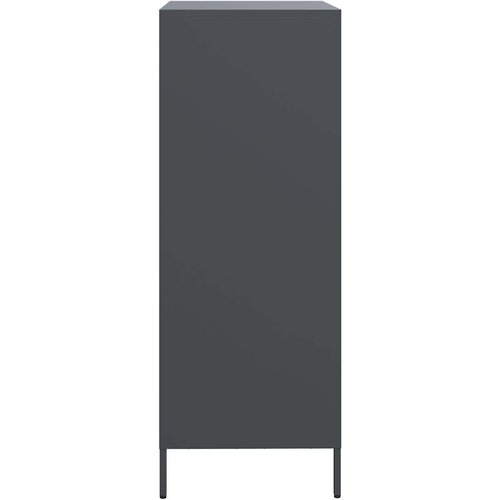  Visoka komoda antracit 68x39x103,5 cm od čelika Slike