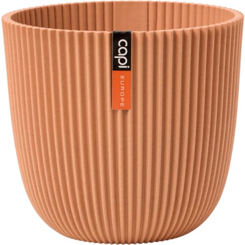  Kroglast cvetlični lonec Indoor "Groove" 13x12 cm - breskovo oranžna Cene