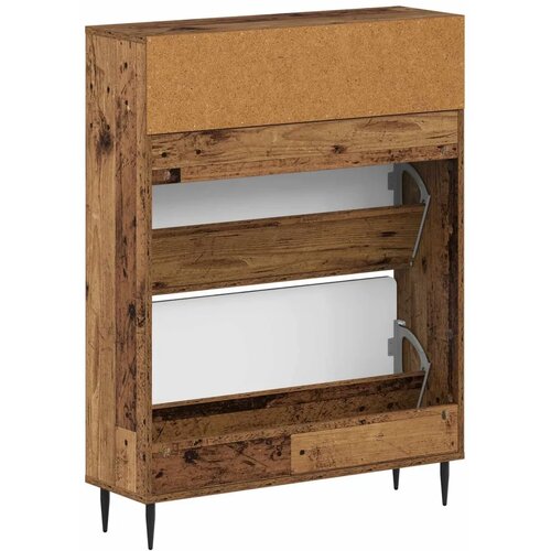  Ormar za cipele HAARLEM 78 x 24 x 103 cm Konstruirano drvo - Staro drvo Slike