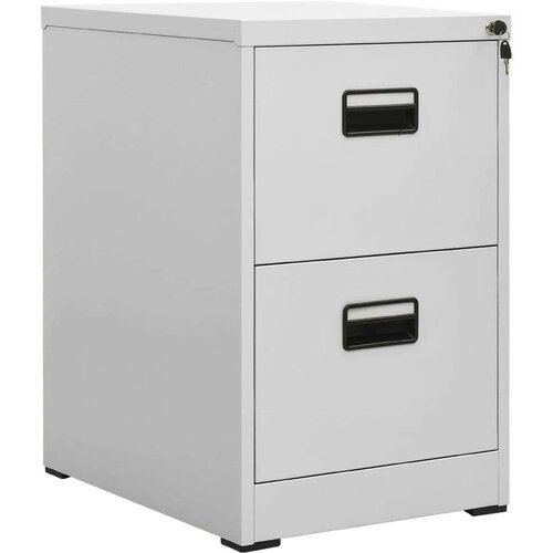 VidaXL Ormarić za spise svjetlosivi 46 x 62 x 72,5 cm čelični Slike