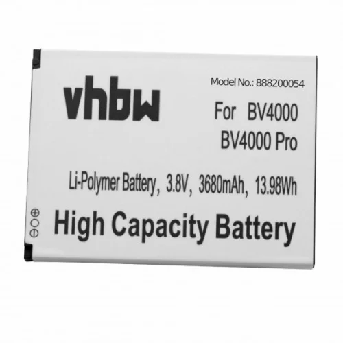 VHBW Baterija za Blackview BV4000 / BV4000 Pro, 3680 mAh
