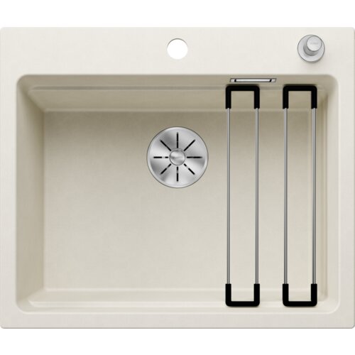 Blanco sudoper ETAGON 6 InFino SILGRANIT pribor inox nosači, s dalj. upr. - NJEŽNO BIJELA Cijene