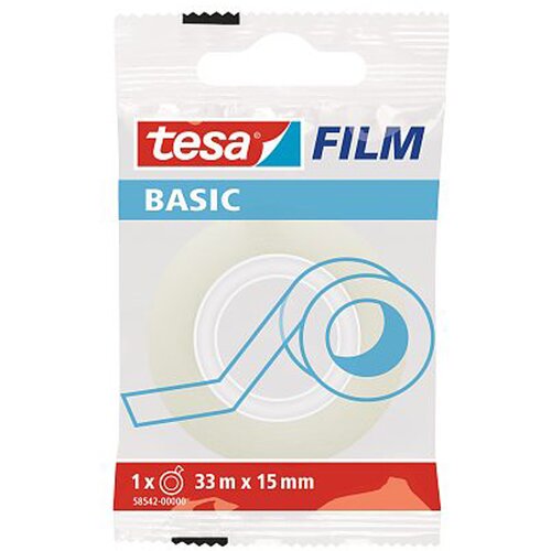 Tesa Lepilni trak Tesa, 15 mm x 33 m, prozoren Slike