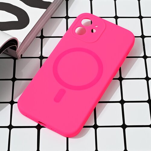Torbica Magsafe Pure color za iPhone 12 6.1 pink Slike