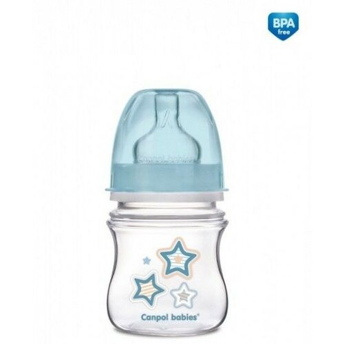 Canpol flašica široki vrat antikolik easy start, newborn baby, blue 120ML35/216BLUE Slike