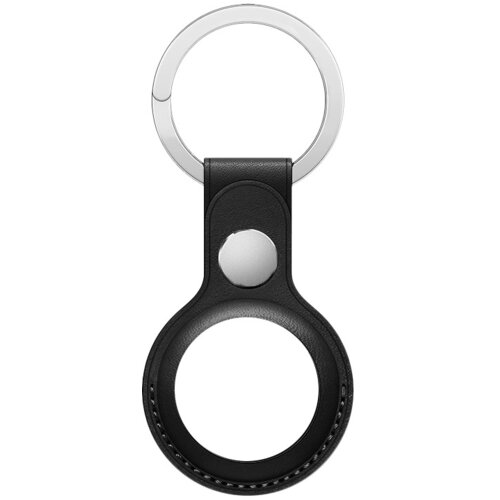 kožni privezak/futrola za ključeve za Airtag crna Slike