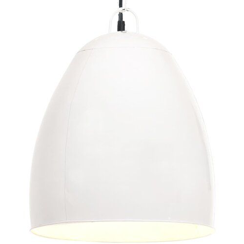 vidaXL Industrijska viseča svetilka 25 W bela okrogla 42 cm E27 Cene