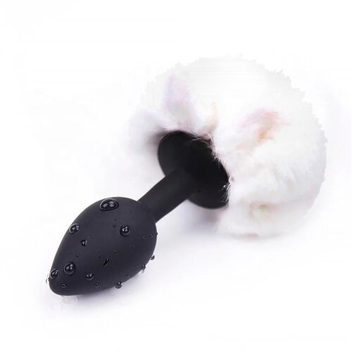 Afterdark Butt Plug with Pompon Black/White Size S Cijene