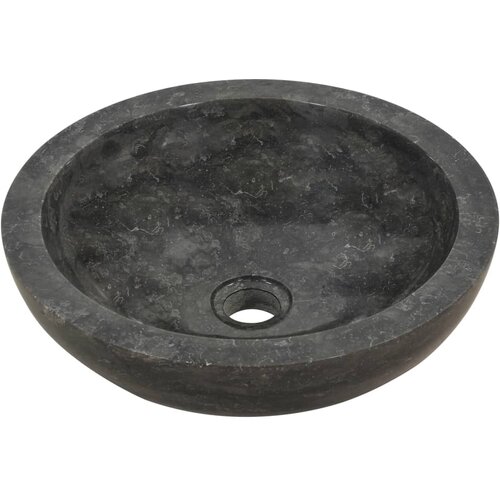 Maison Chic Umivalnik - Kopalna umivalnik - Lavabo 40x12 cm marmor črn, (21684608) Cene
