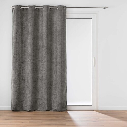 Douceur d int&amp;eacute;rieur Antracitno siva zavesa iz &amp;scaron;enilje 140x260 cm Leo &amp;ndash; Slike
