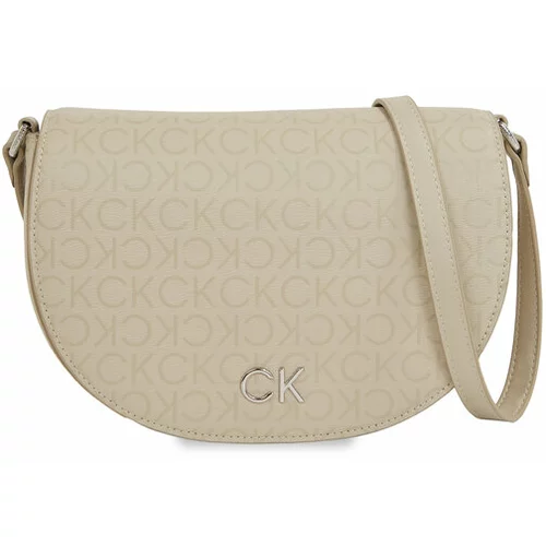 Calvin Klein Ročna torba Ck Daily Saddle Bag_Epi Mono K60K611879 Bež