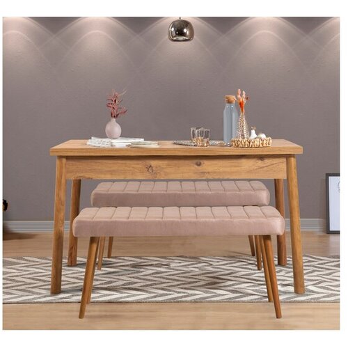 Hanah home trpezarijski sto i klupa 3 komada Costa 0900 869VEL8845 Cene