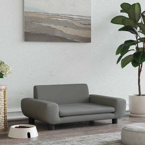  Krevet za pse tamnosivi 70 x 45 x 33 cm baršunasti Cene