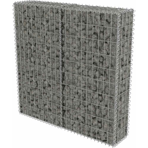  Gabionski zid s poklopcima od pocinčanog čelika 100 x 20 x 100 cm Slike