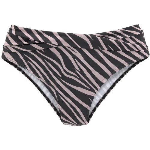 Lascana Bikini hlačke 'Kaa LAS' rosé / črna