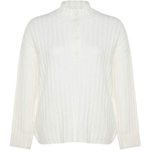 Trendyol Curve Plus Size Sweater - Ecru - Relaxed fit Cijene