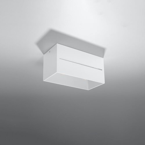 Nice Lamps bela stropna svetilka s kovinskim senčnikom 10x20 cm lorum – Cene