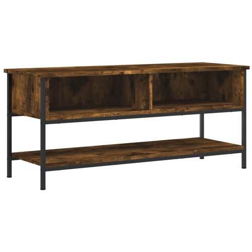 Maison Chic TV omarica - TV stojalo - Televizijska omarica dimljeni hrast 100x35x45 cm inženirski les, (21701994) Cene