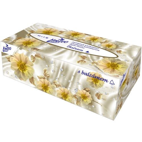Linteo Paper Tissues Three-ply Paper, 90 pcs per box papirnati robčki z balzamom 90 kos Cene