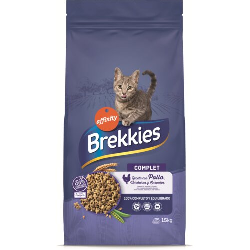Brekkies suva hrana za odrasle mačke Piletina,15 kg Slike