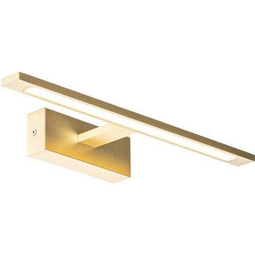 QAZQA Stenska svetilka medenina 41,5 cm z LED IP44 - Jerre Slike