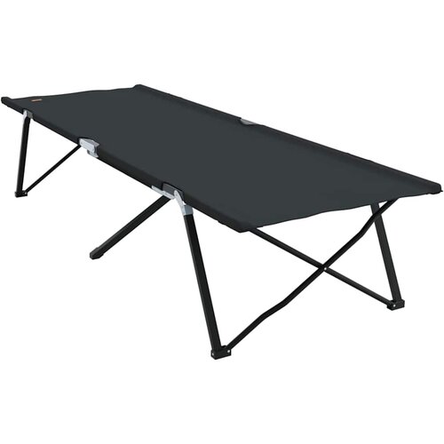  Sklopivi kamperski krevet 2 pcs Crna 206 x 76 x 74 cm Slike