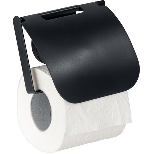 Wenko Črno stensko držalo za toaletni papir Static-Loc&amp;reg; Plus Slike