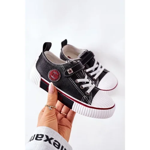Kesi Children's Leather Sneakers BIG STAR II374042 Black