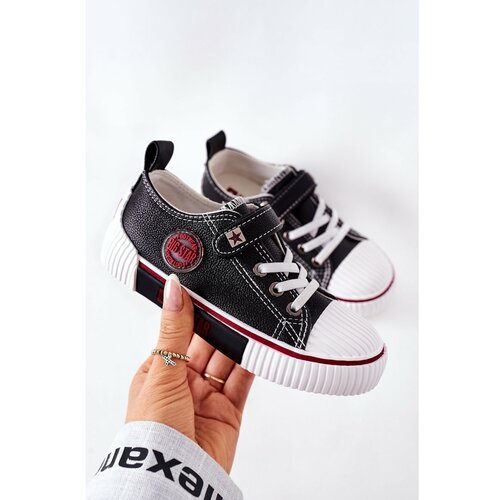 Kesi Children's Leather Sneakers BIG STAR II374042 Black Slike