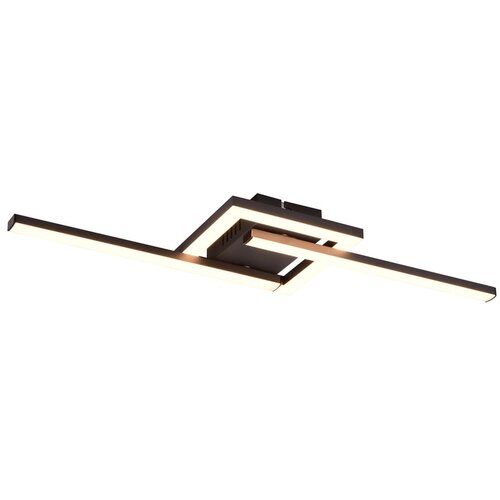 Tri O crna led stropna svjetiljka 16x54 cm viale &amp;ndash; Slike