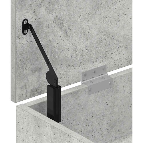  Klupa za cipele boja betona 102x30,5x45 cm konstruirano drvo Slike