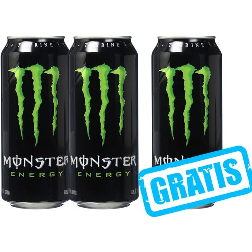 Monster Energy green energetski napitak, 2x500 ml + 1x500 ml Cene