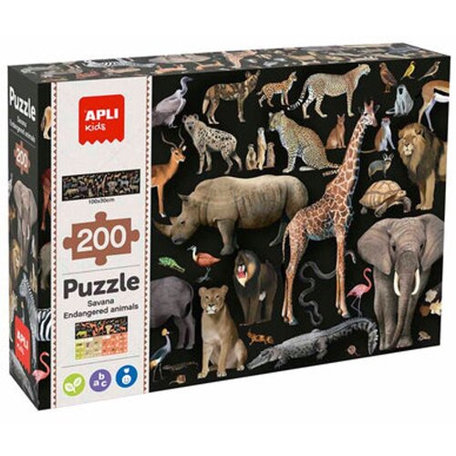 Apli Puzzle ugrožene životinje - savana Cene