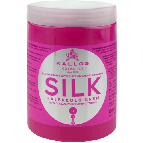Kallos Cosmetics silk maska za suhe lase 1000 ml