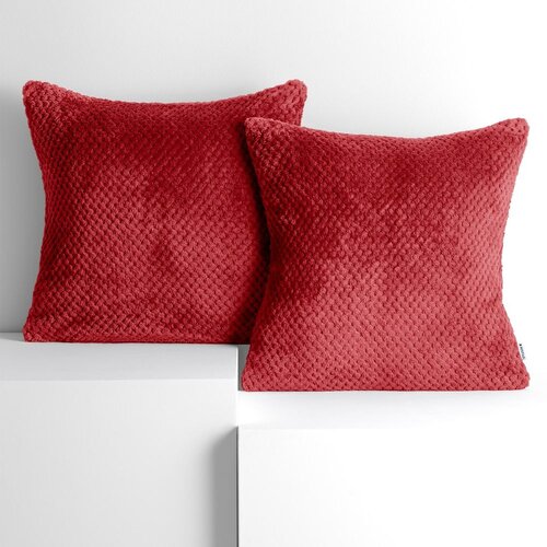 DecoKing Ukrasna jastučnica Henry 45x45 cm, crvena Slike