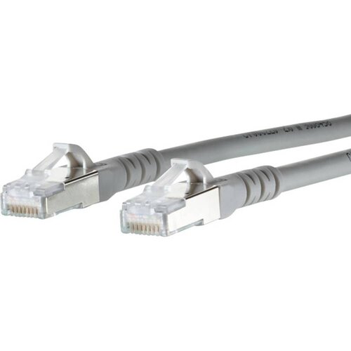 Metz Connect 130845A533-E RJ45 omrežni kabel\, Patch kabel CAT 6a S/FTP 15.00 m siva z zaščitnim zapornim zatičem 1 kos, (20421605) Cene
