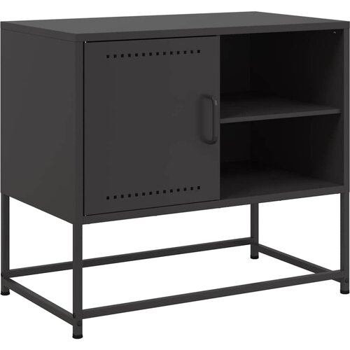 Maison Chic TV omarica - TV enota - Televizijska omarica črna 68x39x60,5 cm jeklo, (21698891) Slike