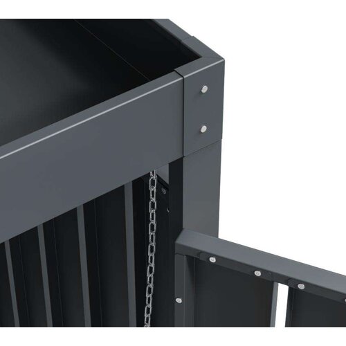  Westman - Spremi&amp;scaron;te za 5 kanti za smeće s krovom za biljke Planta | 5x240L | 84x332x124 cm - BRANDED IN GERMANY Slike