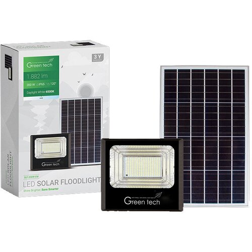  LED solarni reflektor Green Tech 200W, 6500K, IP65 Cene